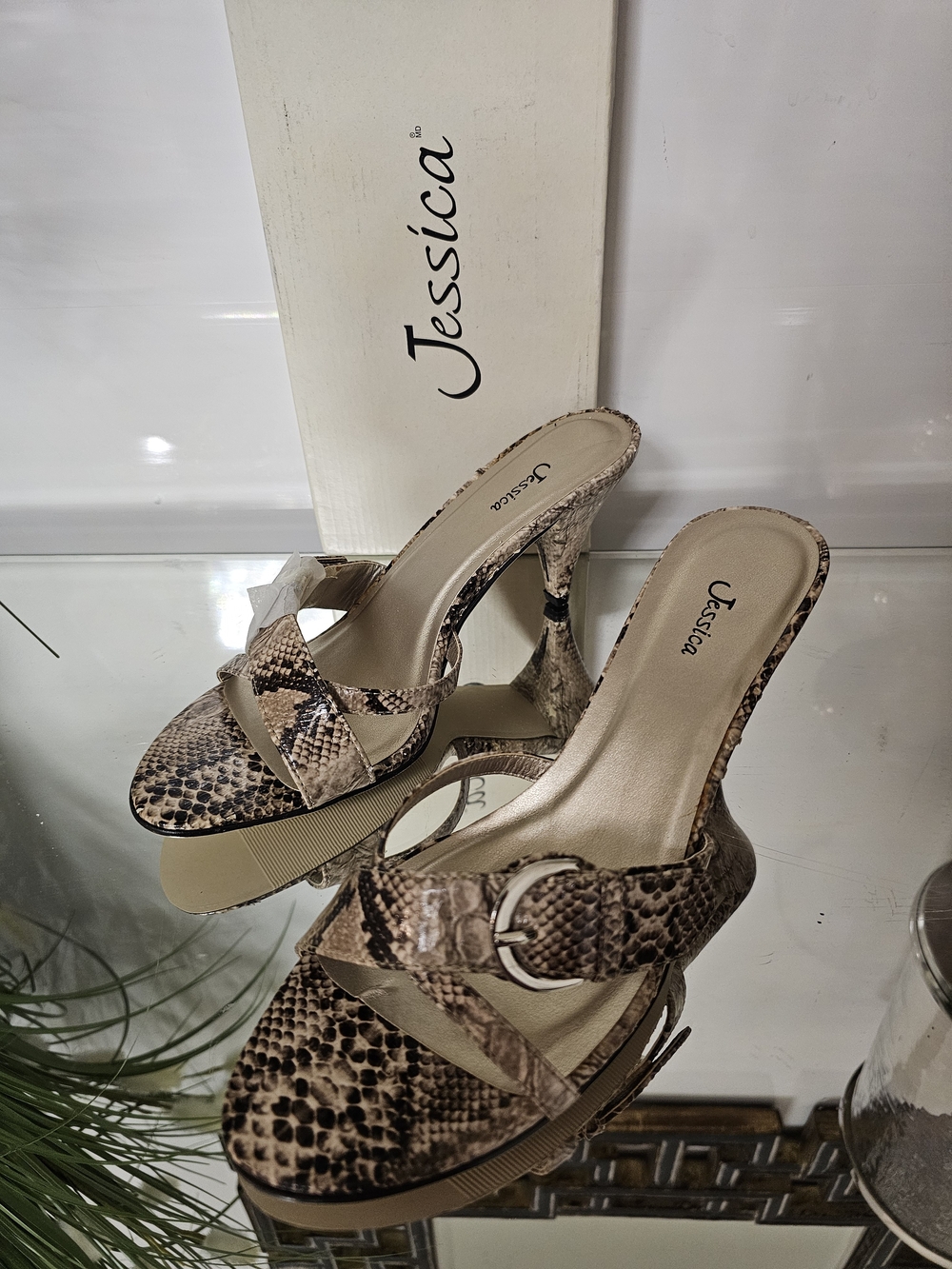 Jessica Snakeskin-Print SIZE 9 ,NEW IN BOX